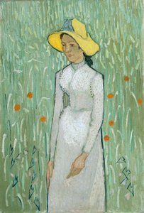 Fille en blanc, 1890
